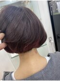 インナーカラーミニボブ