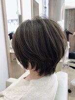 シエル(ciel) 丸みが可愛いふんわりショート☆スモーキーベージュ