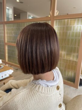 アドラーブル 長岡リップス旭岡店(adorable) ミニボブ×ブラウンベージュ×10代20代