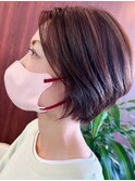 【オーガニックカラー×大人ショート】金剛店