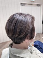 カシータ ヘア リゾート イオンモール熱田店(Casita hair resort)&nbsp;極ハイライト×前下がりショート×顎上×骨格矯正×グレージュ