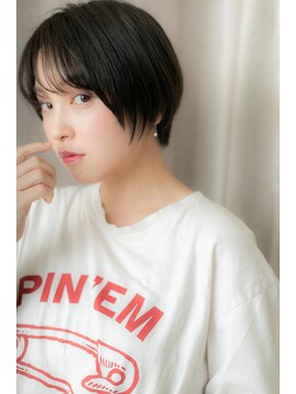 カバーヘア ブリス 大宮西口(COVER HAIR bliss) ツヤ感黒髪ナチュラルマッシュショートTb8大宮20代30代40代