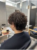 波巻きツイストスパイラルパーマ/フェザーパーマ/眉毛/メンズ