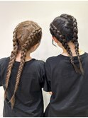 フェスにオススメ編み込みアレンジ☆