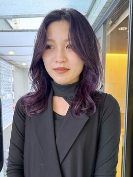 ハピネス 河原町店(Happiness) レイヤーカット　裾カラー　京都美容室　進詩織