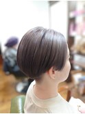 シルバーグレージュマッシュショート