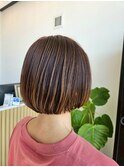 オリーブベージュカーキグレージュハイライトグラデーション