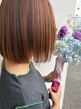 美容室 アイディー i-dee オレンジカラー