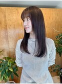 くびれヘア/アプリコットオレンジ/ハイライトカラー　