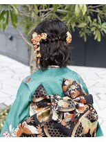 ヘアアレンジメント ボガスティーズ 溝の口店(Hair arrangement Vogusty's)&nbsp;三つ編みハーフアップ