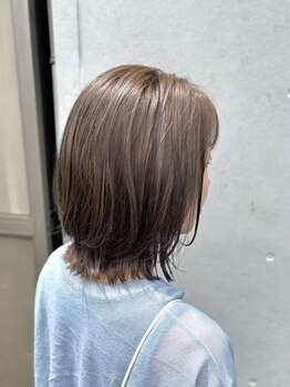 ヴィサージ(Visage)の写真/【犬山駅2分】当サロンの白髪ぼかしカラーで白髪を自然にカバーしつつ理想の明るい髪色を叶えます☆