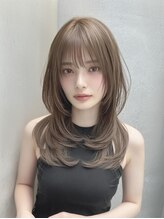 ヴェイン 渋谷(vain) レイヤー 顔周りレイヤー 小顔カット 透明感カラー