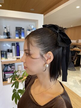 ヘアーサロン エンス(hair salon Ens) ボブ×ハーフアップ