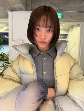 フィットボブ / ココアベージュ 小顔