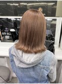 ミルクティーベージュ/グレージュ/外ハネボブ