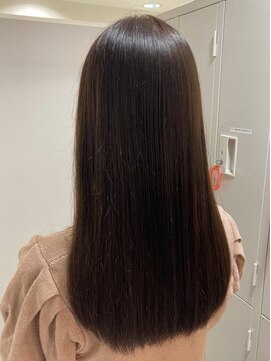 OSHIRO 岡山倉敷店【オシロ】【3月1日OPEN（予定）】 艶髪ナチュラルブラウン/髪質改善/ストレート
