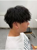宇都宮メンズカットメンズパーマ波巻きスパイラルパーマツイスパ