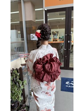 エイム ヘアメイク 横川店(eim HAIR MAKE) 浴衣ヘアアレンジ(とうかさん・花火大会)