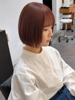 シェルハ(SHELHA)&nbsp;【橿渕はるき】ミニボブ/チェリーブラウン/ブリーチなしカラー
