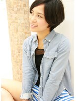 ラグエル(RAGUEL)&nbsp;【30代40代50代】　黒髪×ナチュラルショートボブ