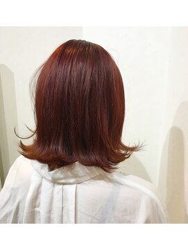 アグ ヘアー シフォン 淡路店(Agu hair chiffon) チェリーレッドボブ