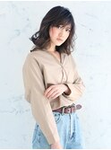 さりげないゆるやかウェーブ