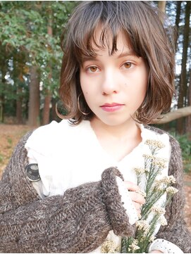 アジュール(hair&make AZURE) ゆるウェーブ×ワンカールボブ
