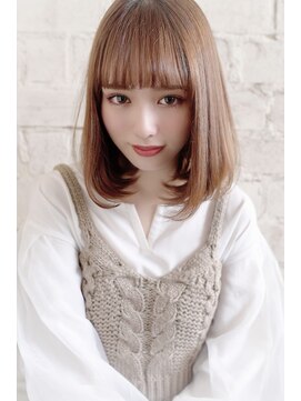 ソワリー 栄(THOiRY) 【ソワリー坂元】オトナのミニボブ♪グレージュカラー