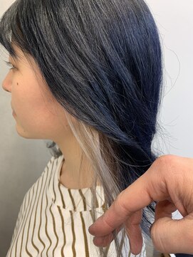 アイズム(I’sm) ディープブルーグレージュ×ハイトーングレイアッシュインナー