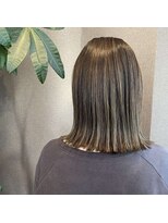 ジプソ(Gypso Hair salon)&nbsp;切りっぱなしロブ×3Dカラー