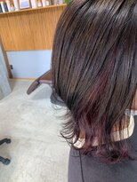 リヴィエル(Riviere)&nbsp;インナーカラー×ダークチェリーピンク