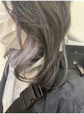 黒髪×インナーカラーシルバーパープル☆フェイスレイヤー