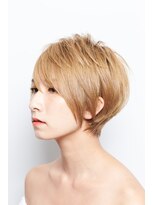 ヘア デザイン リスク(HAIR DESIGN RISK)&nbsp;【RISK 高橋勇太】金髪でシルエットが完璧な束感ベリーショート
