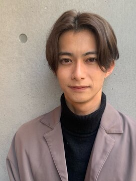 ダブルオーバイオーバーレイ 武蔵新城(w/o by Overlay) 【韓国メンズ】センターパート #1 縮毛矯正