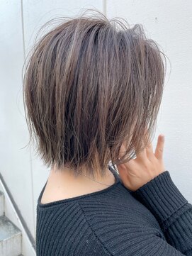 ルーファス 恵比寿 渋谷(Ruufus) オリーブベージュ似合わせカット外ハネボブ Ruufus