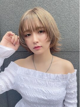 リアイス(Re:ICE) ミルクティーベージュ丸みショートウルフ