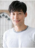 好感度◎ツーブロックくせ毛風アッシュブラックマッシュV草加