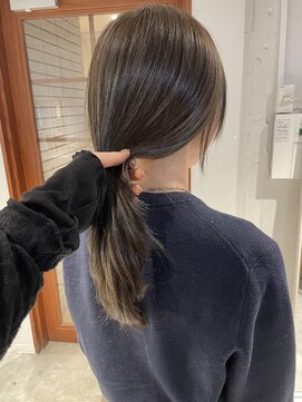 コフィー バイ メルト 吉祥寺(cofy by melt) 【松本咲花】ブリーチなしダブルカラーアッシュグレージュ透明感