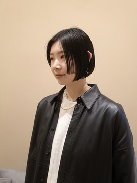 ネロ ヘアサロン ネイビー 渋谷(NERO HAIRSALON NAVY) 【渡邊将大】　乾かすだけでキマる　ボブ　ステップカット