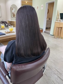 キュオンシア(CUEON. ciea) ロング×ピンクラベンダー×艶髪