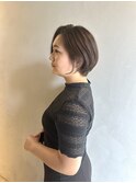 前髪なしショートボブ