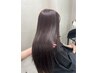 前髪カット×ポイント縮毛矯正(前髪・顔まわり)×カラー　#上野#上野縮毛矯正