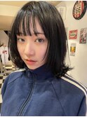 暗めボブウルフ