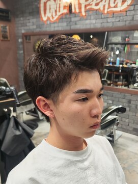 スリーセント 栄(3/cent) スパイキーショート/ツーブロック/アップバング