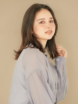 エンタク 新宿(enntaku) マロンベージュ/Aラインボブ/かきあげ/インナーカラー[新宿駅]