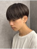 黒髪マッシュナチュラルマッシュメンズヘア韓国ツーブロック