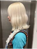 13799ュアンスカラーホワイトアッシュ韓国ホワイトブロンド