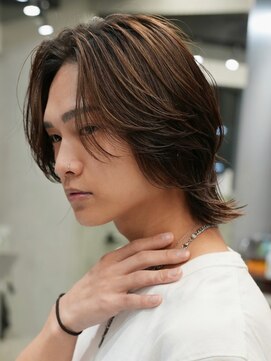 アンサー 渋谷(ANSWER) メンズボブメンズミディアムパーマスパイラルパーマルーズパーマ