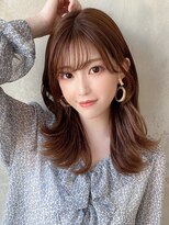 アフロート エル 大阪(AFLOAT L)&nbsp;後れ毛が可愛い顔周りレイヤー/ナチュラルアッシュ/顔周り