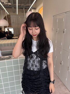 ネウィ 広島(newi) 韓国レイヤーカット/グレージュ/ワイドバンク/前髪/顔まわり